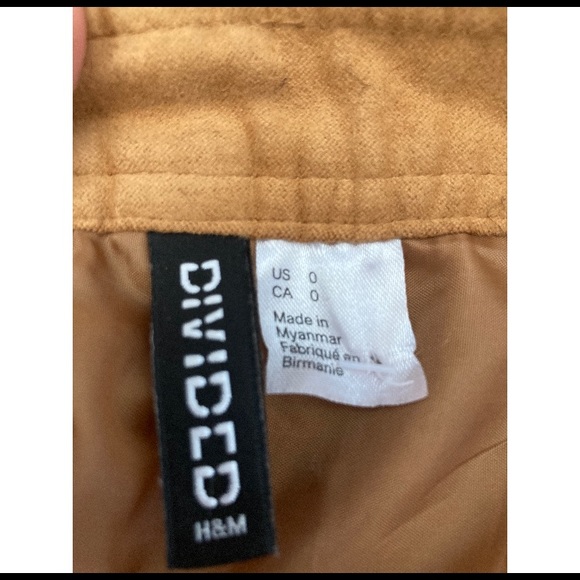 SUEDE TAN SKIRT - Picture 5 of 6